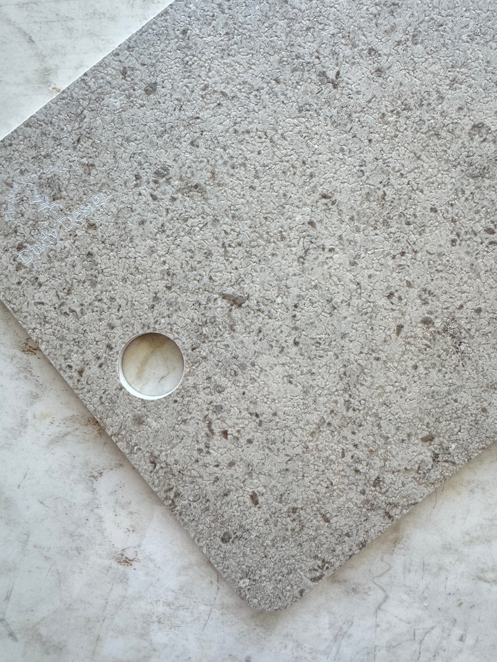 Dudy Design Calcario Biege Büyük Porselen Kesme Tahtası  (35x25)