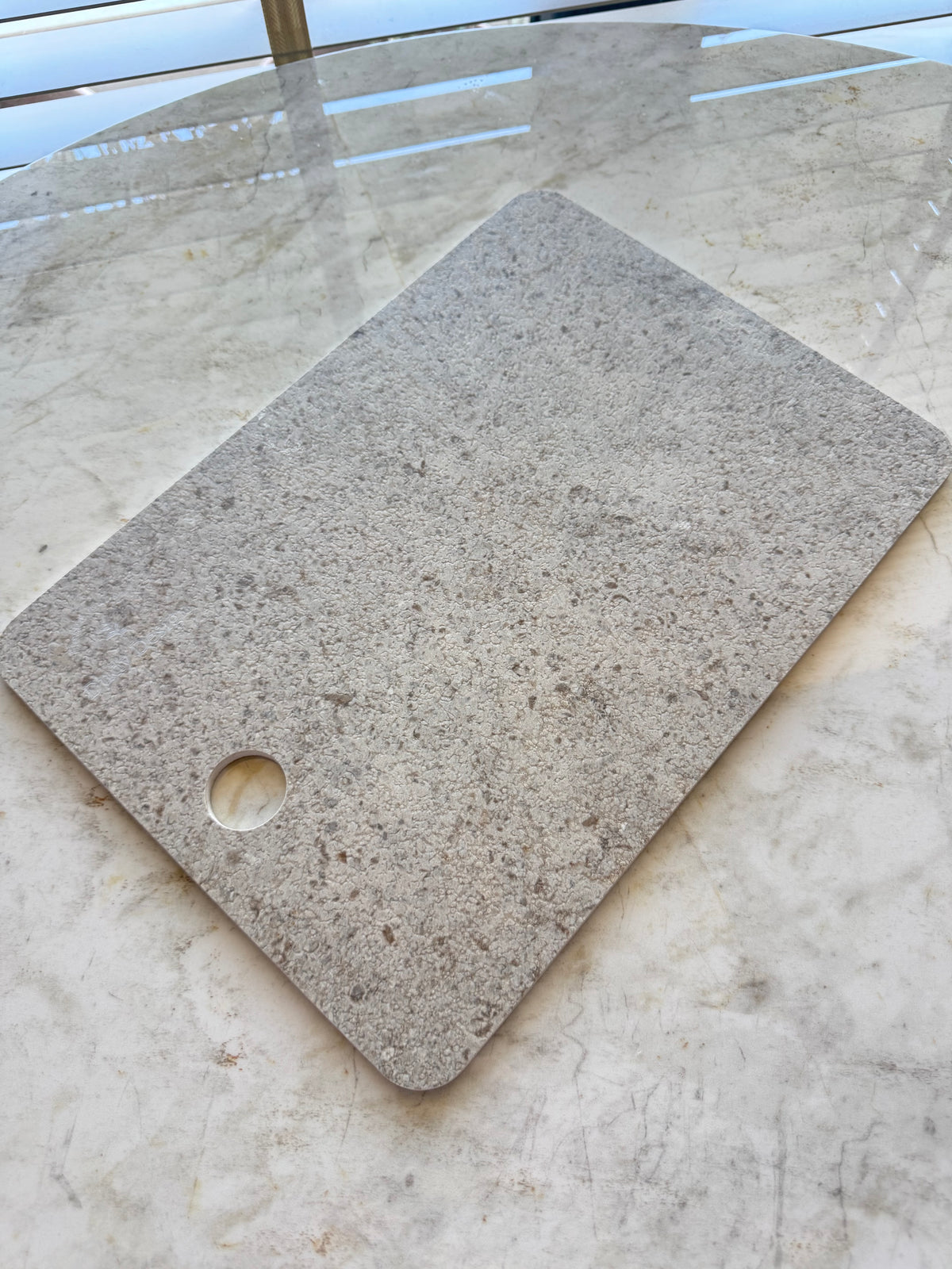 Dudy Design Calcario Biege Büyük Porselen Kesme Tahtası  (35x25)