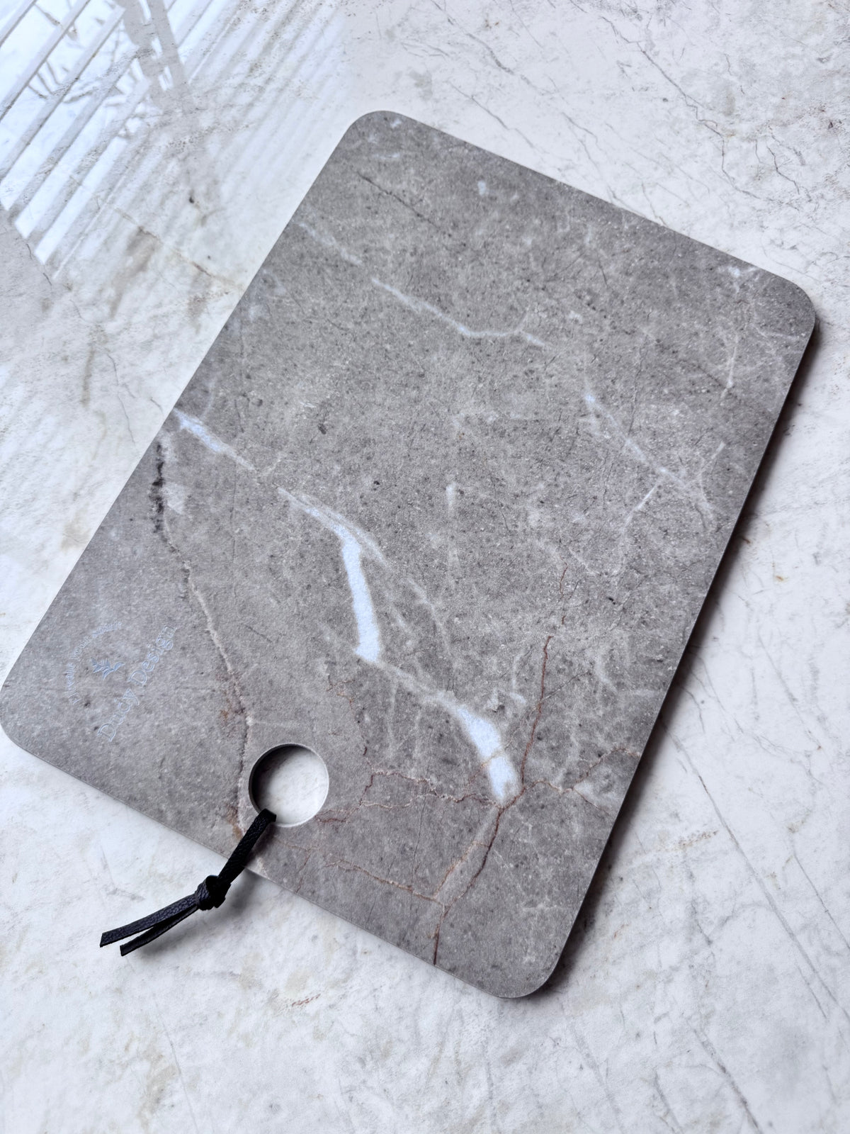 Dudy Design Silver Roots Porselen Kesme Tahtası  (35x25)