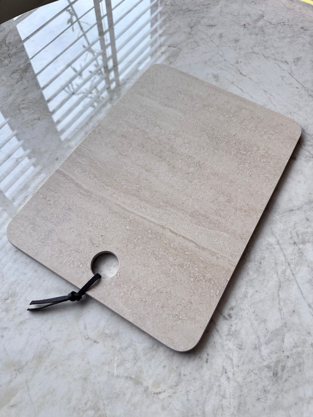 Dudy Design T.Ivory Büyük Porselen Kesme Tahtası  (35x25)