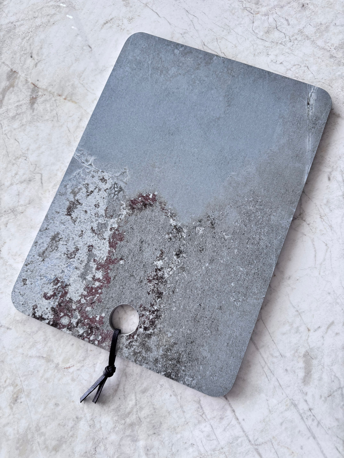Dudy Design Marmo Metallo Büyük Porselen Kesme Tahtası  (35x25)