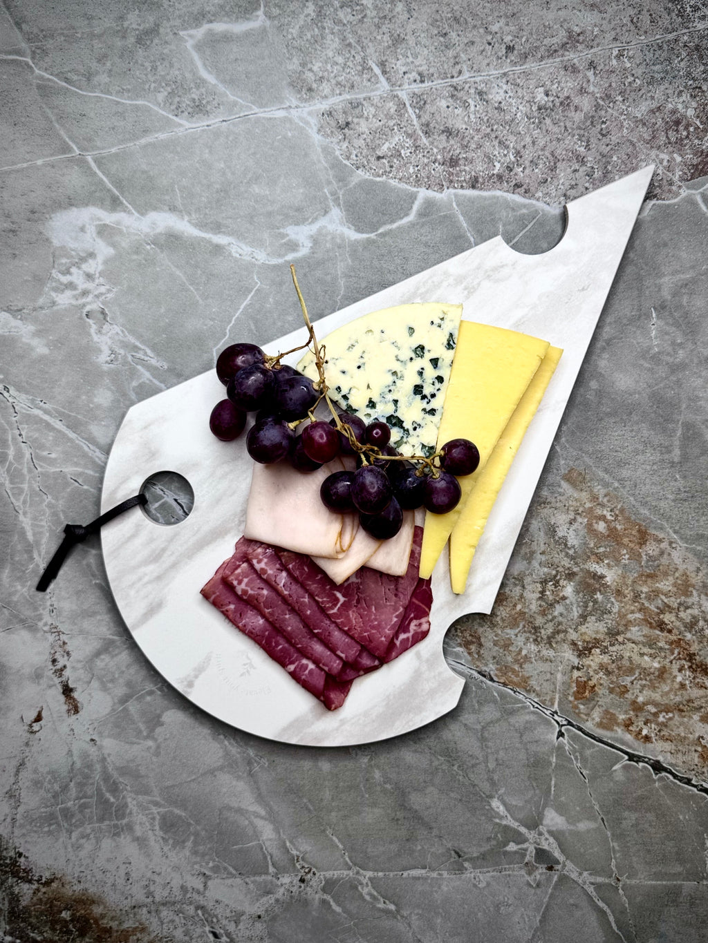 Dudy Design Palissandro Porselen Peynir Sunum Tahtası | Çizilmez Leke Tutmaz Antibakteriyel | NSF Belgeli (25x40)