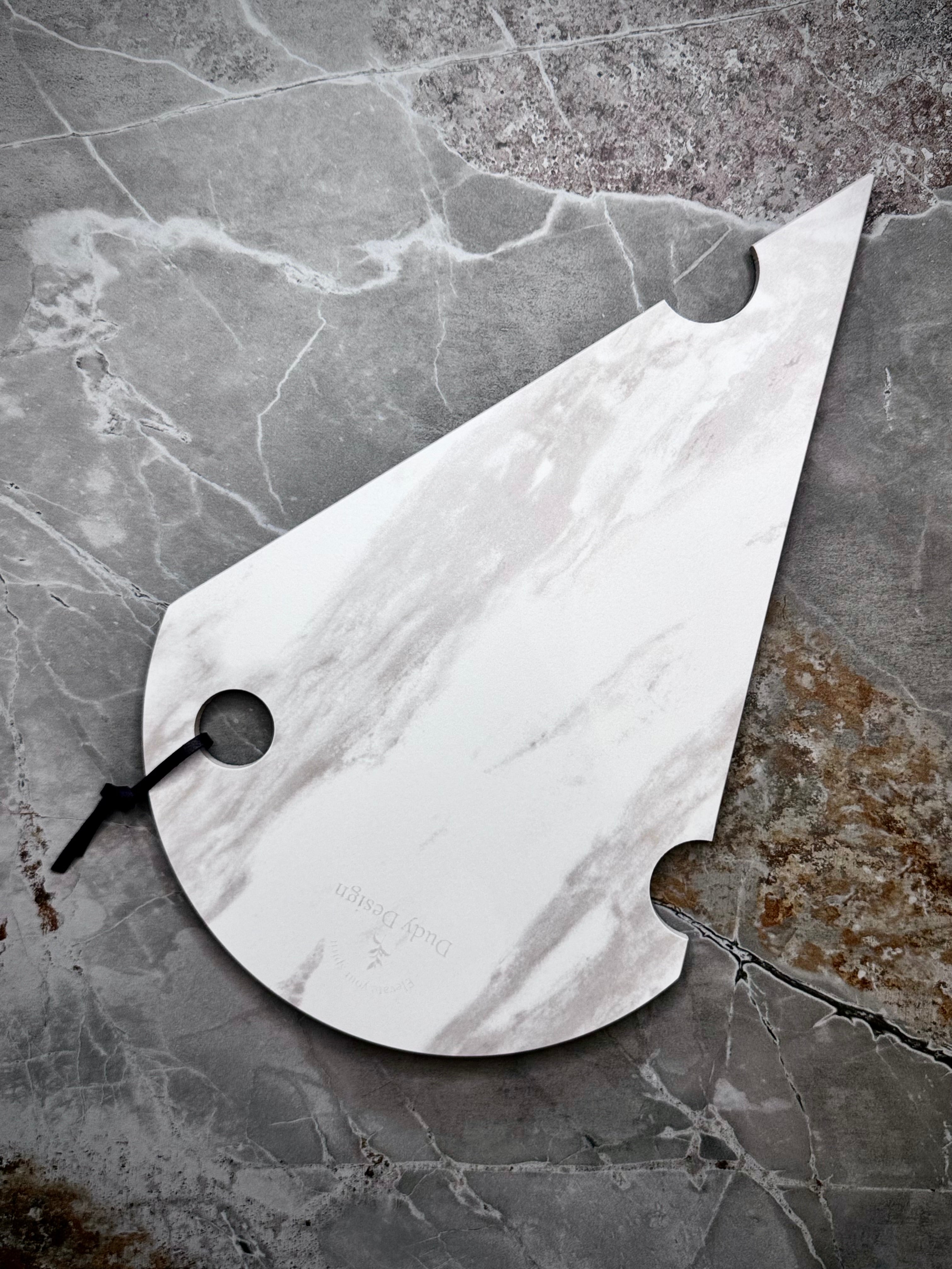 Dudy Design Palissandro Porselen Peynir Sunum Tahtası | Çizilmez Leke Tutmaz Antibakteriyel | NSF Belgeli (25x40)