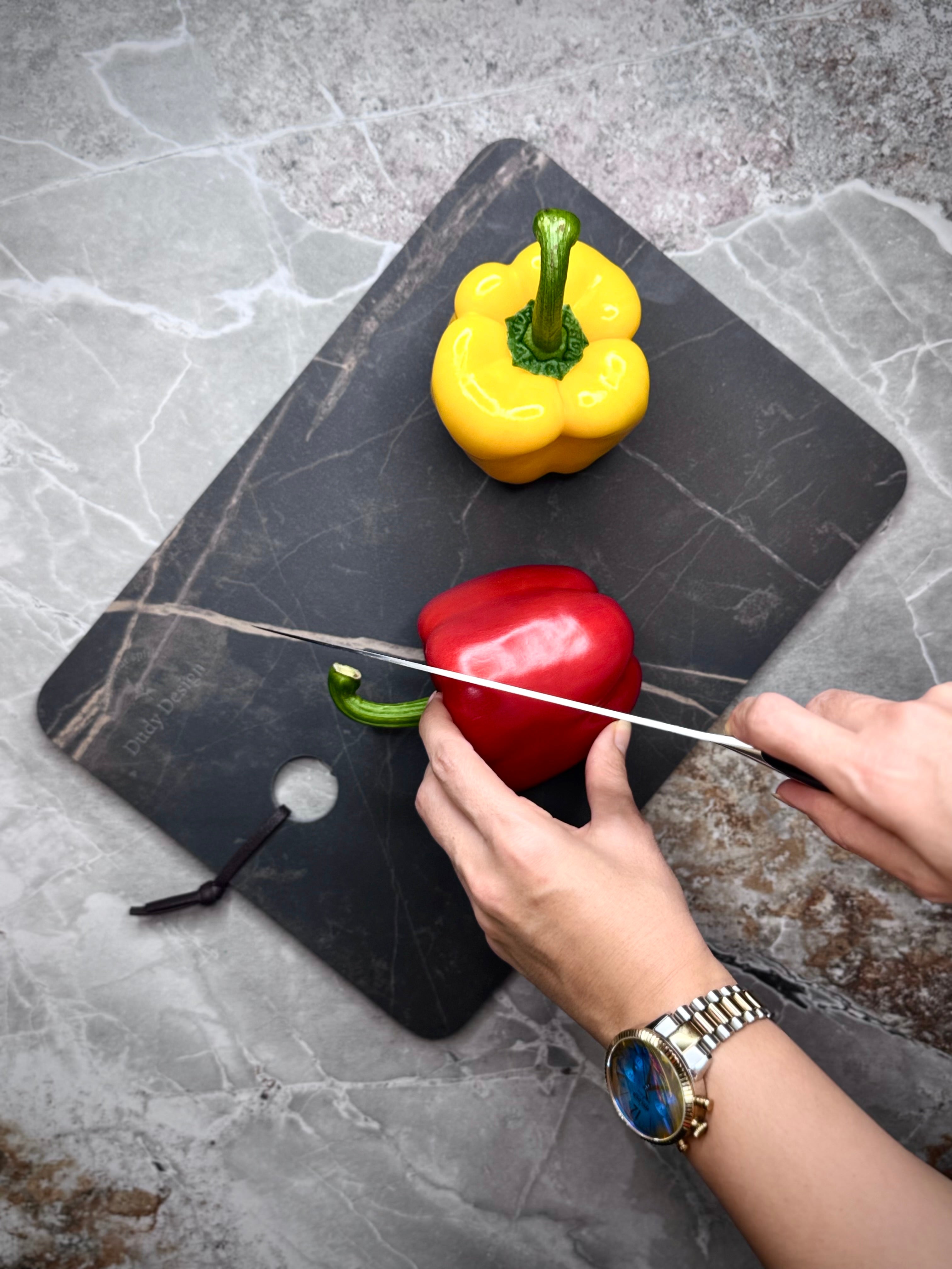 Dudy Design Port Laorent Büyük Porselen Kesme Tahtası  (35x25)