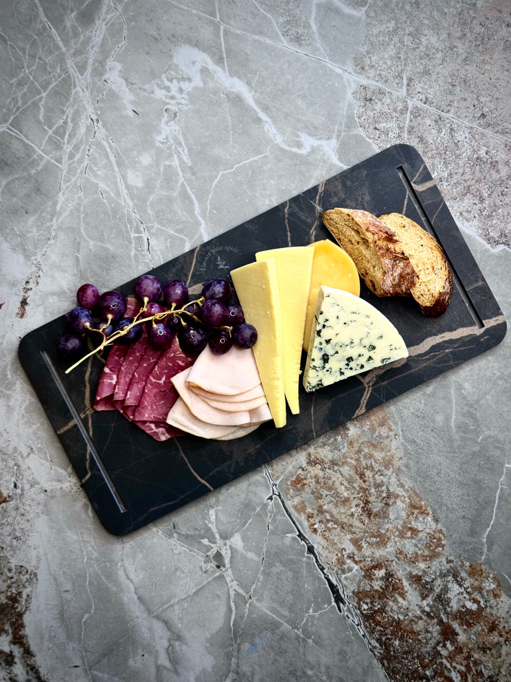 Dudy Design Port Laurent Porselen Büyük Sunum Tahtası | Çizilmez Leke Tutmaz Antibakteriyel | NSF Belgeli (20x40)