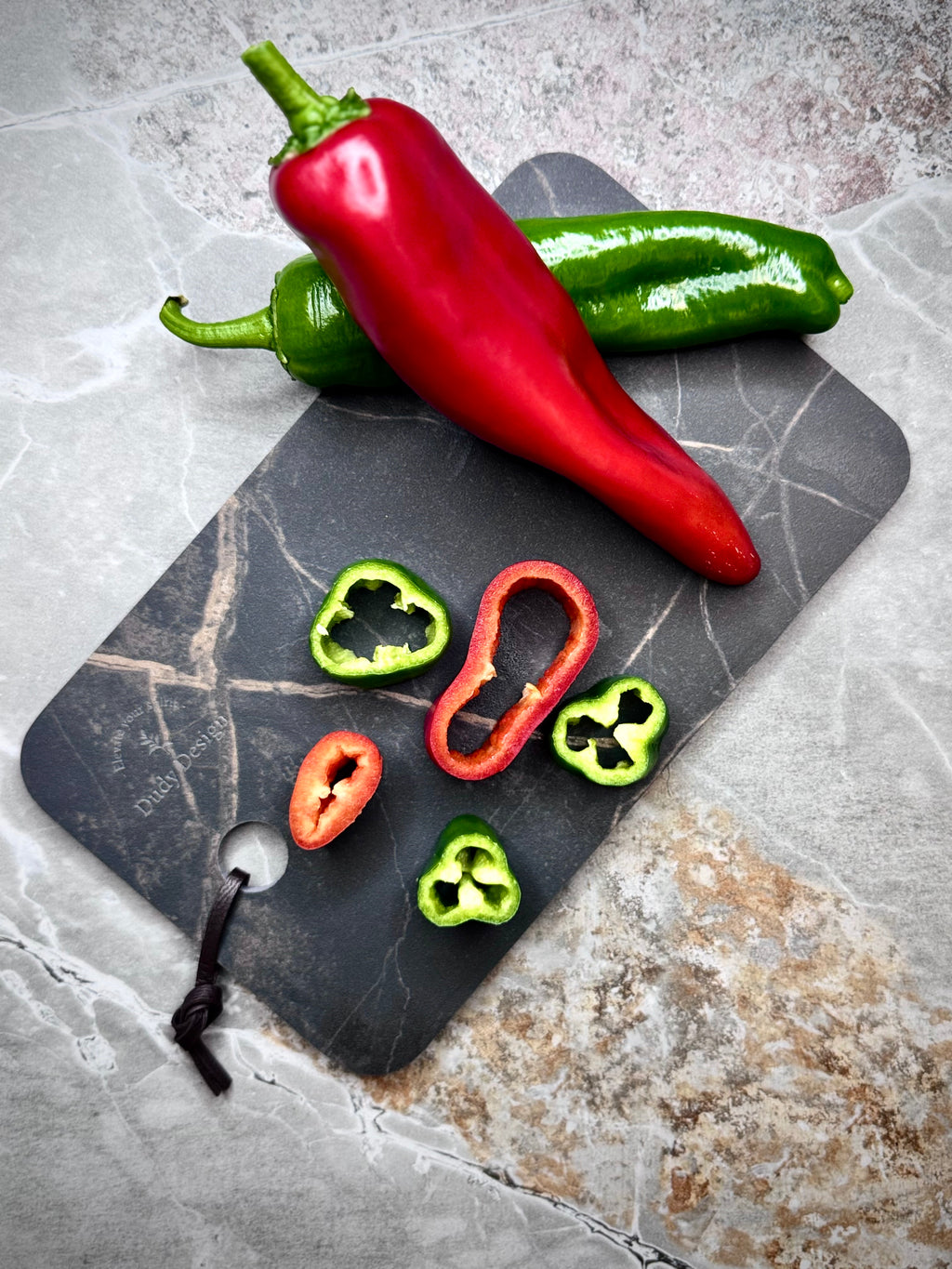 Dudy Design Port Laurent Küçük Porselen Kesme Tahtası (25x15)