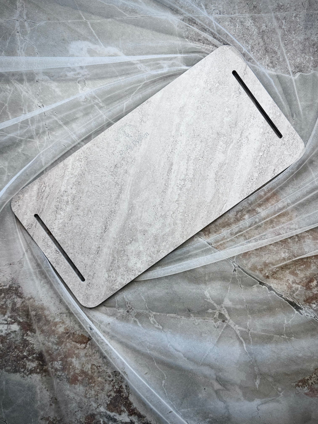 Dudy Design T.Silver Porselen Büyük Sunum Tahtası | Çizilmez Leke Tutmaz Antibakteriyel | NSF Belgeli (20x40)