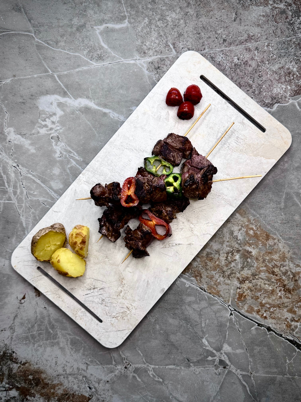 Dudy Design Olimpo Porselen Büyük Sunum Tahtası | Çizilmez Leke Tutmaz Antibakteriyel | NSF Belgeli (20x40)