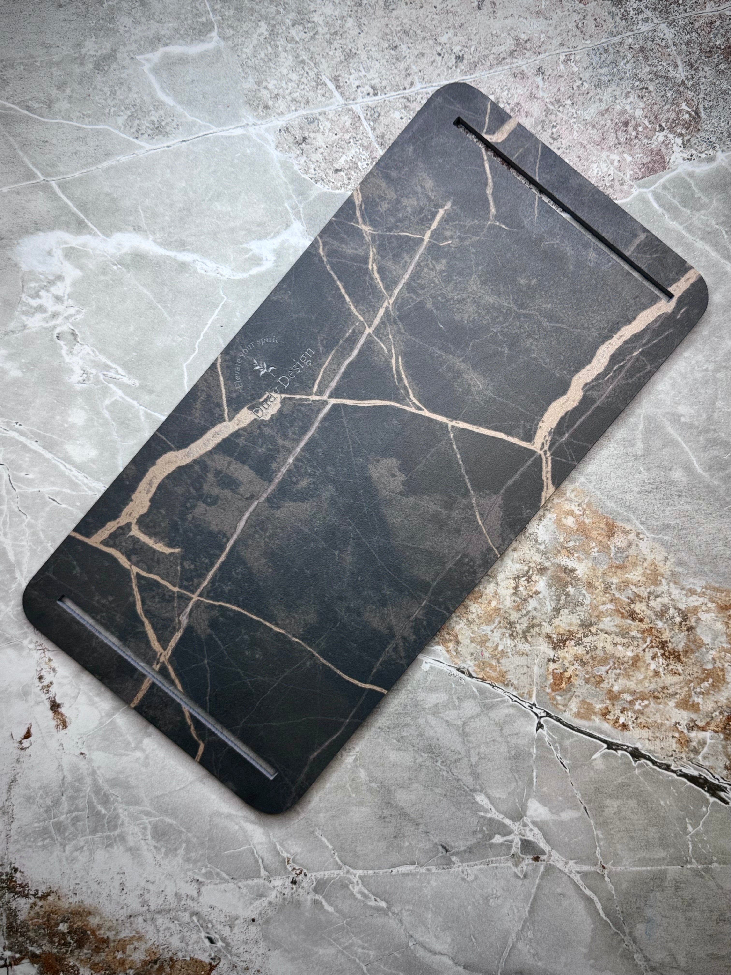 Dudy Design Port Laurent Porselen Büyük Sunum Tahtası | Çizilmez Leke Tutmaz Antibakteriyel | NSF Belgeli (20x40)